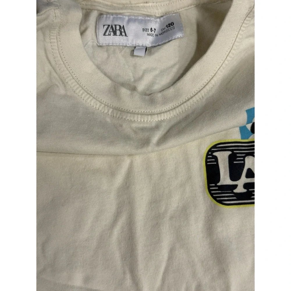 Zara Boys Tshirt Creativity Everywhere LA 6-7